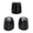 Black, variant on 3 Pack Matte Black Triple Handle Tub Shower Faucet Control Knob Kit, Aftermarket Water Adjustment Replacement Knobs with Mounting Screws & H/C/A Identification Caps,Black,3PCS