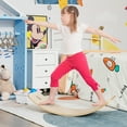 thumbnail image 2 of Costway Wooden Wobble Balance Board Kids Adult 35"  Rocker Board Toy Support 660LBS, 2 of 10