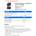 thumbnail image 2 of Blower Motor Resistor - Compatible with 2007 - 2014 Ford Edge 2008 2009 2010 2011 2012 2013, 2 of 2