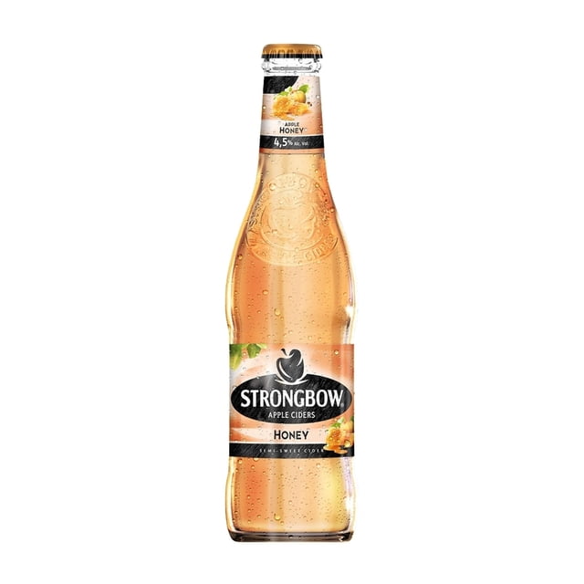 Bebida alcohólica Strongbow de manzana sabor a miel 330 ml
