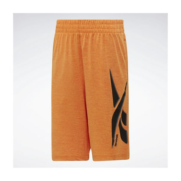 Reebok Boys Big Cationic Athletic Workout Shorts, Orange, L