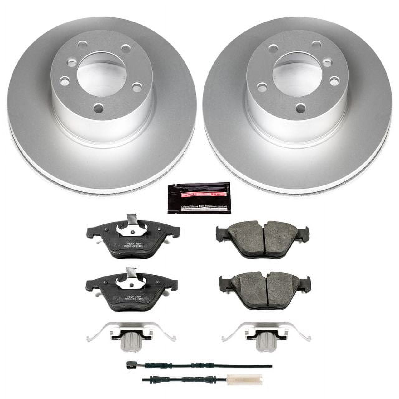 PowerStop Front Geomet Coated Brake Rotor and Pad Kit Fits: BMW Select Models CRK7026