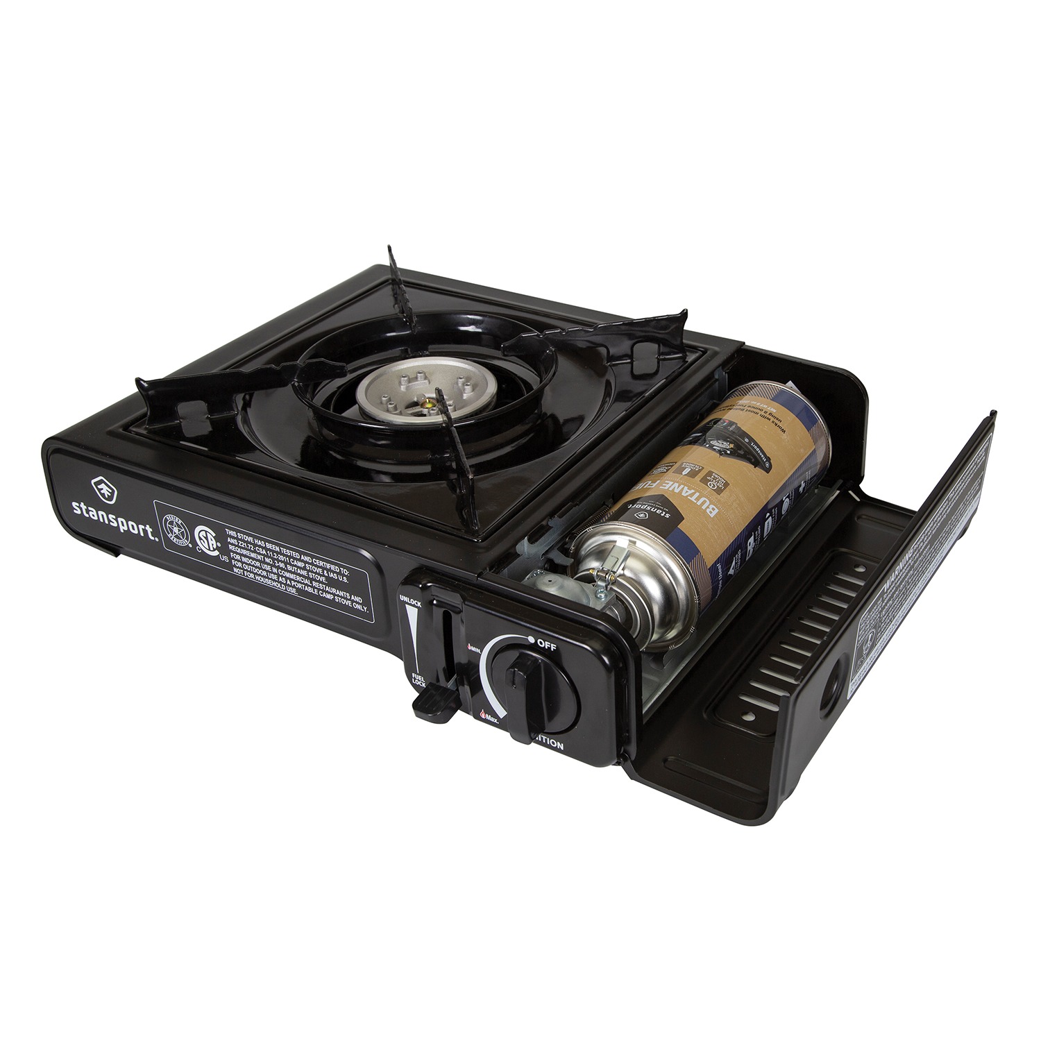 Stansport Portable Outdoor Butane Stove Black 186-100 - image 3 of 4