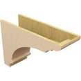 thumbnail image 5 of 10"W x 30"D x 20"H Classic Hughes Rough Cedar Woodgrain TimberThane Corbel, Primed Tan, 5 of 6