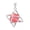 Watermelon Red, variant on Crystal Ball Sphere Pendulum Pendant Reiki Healing Dowsing Charms Octagon Amulet-Rhodochrosite