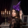 thumbnail image 4 of Halloween Decorations Witch Hat Headbands Party Cosplay Witch Costume Costume Accessory for Women 1 PC Multicolor One Size, 4 of 5
