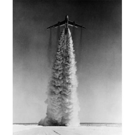 Posterazzi SAL25544046 Low Angle View of a Bomber Plane Taking Off Xb-47 Stratojet Poster Print - 18 x 24 in.