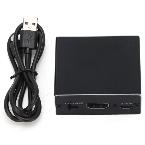 Extractor de audio con divisor de extractor de audio compatible DTS óptico 4K SPDIF RCA HDMI