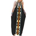 thumbnail image 3 of Diconna Female Rainbow Striped V-Neck Sleeveless Spaghetti Strap One-Piece, 3 of 9