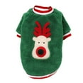 thumbnail image 2 of Dog Sweaters Christmas Halloween Dog Holiday Sweaters Puppy Snow Elk Reindeer Elf Warm Cosplay Clothes, 2 of 8