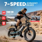 AMYET S8-S Peak 1500W Electric Bike for Adults, 48V 20Ah, 20 Fat Tire Ebike with Hydraulic Disc Brakes, E-Mountain Bike, UL2849