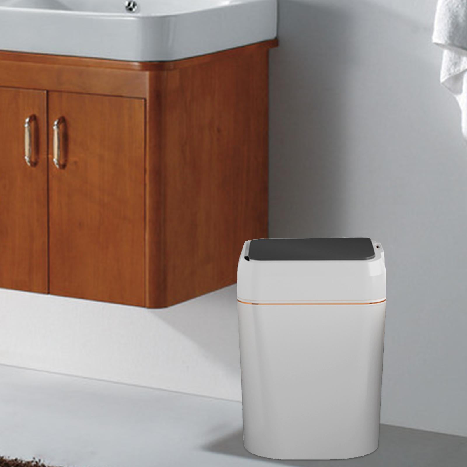 Touchless Trash Can, Electric Garbage Bin Toilet with Lid, Narrow ...