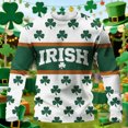 thumbnail image 4 of Camisa de Día de San Patricio Hombres de Manga Larga de Manga Larga Cuello Redondo Tops Casuales para Fiesta Festival Vacaciones Viajes Calle Uso Diario Camisetas de Hombre Casual Estiloso Verano, 4 of 8