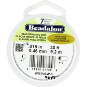Beadalon 7-Strand 0.46mm Satin Gold Bead-Stringing Wire, 20 Ft.