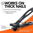 thumbnail image 4 of Cortauñas KOHM CP-120 Heavy Duty para uñas gruesas, color negro, 4 of 9