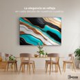 thumbnail image 2 of Cuadro Decorativo Canvas Abstracto Canvas Revolution Río Oro Turquesa 90x60, 2 of 3