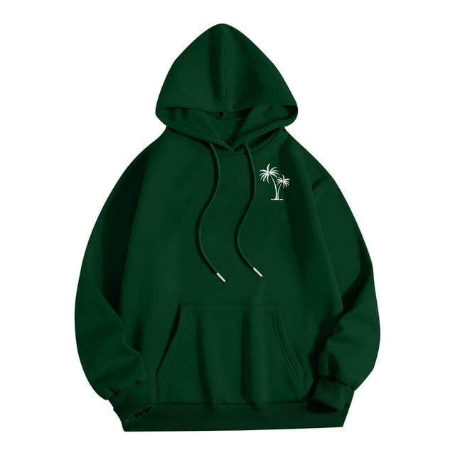 Rbaofujie Chandails à Capuche pour Hommes Décontractés Mode Unis Chandail à Enfiler à Manches Longues avec Poche Chandails à Col Rond Chandail pour Hommes