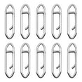 thumbnail image 1 of TIELUTT Speed Clips 10PCS Fishing Speed Clips Stainless Steel Speed Clip for Fishing Quick Change Connector Quick and Weights Hook & Tackle Drop Shot Hook Halibut Rigs for Saltwater Drop Shot Hooks, 1 of 4