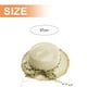 thumbnail image 2 of Sombrero de paja con circunferencia de 56-58 cm, sombrero de paja para mujer, sombrero de sol con lazo de ratán, sombrero de verano, sombrilla, sombrero de playa, sombrero para el sol al, 2 of 5