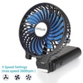thumbnail image 5 of OPOLAR 10400mAh Battery Fan, Foldable Handheld Fan, 3 Setting, for Home Travel and Outdoor Activities(Blue), 5 of 8