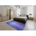 thumbnail image 5 of Ahgly Company Machine Washable Indoor Rectangle Transitional Light Slate Blue Area Rugs, 2' x 3', 5 of 7