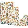 thumbnail image 5 of Funny Mushroom Cute 70S 80S Hippie Aesthetic Colorful Retro Flower Boho Floral Cartoon Cute 70S 80S Hippie Aesthetic Bathroom Kitchen Rugs,17.8x29.5+16x48 Inch, 5 of 5
