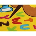 thumbnail image 2 of Mybecca Kids Rugs Art Alphabet, Size 5' x 7' Yellow Color, 2 of 5