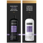 TRESemme Shampoo and Conditioner Set - Purple Shampoo for Blonde Hair, Blonde Shampoo and Conditioner, Blonde & Silver Hair Care, 28 Fl Oz (2 Piece Set)