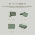 thumbnail image 4 of over&back 100%-Linen Woven Tablecloth - Colorful Dining Room Table Cover - Mitered Corner Hems - Machine Washable - Kitchen and Home Decor - Green - 70x108, 4 of 13