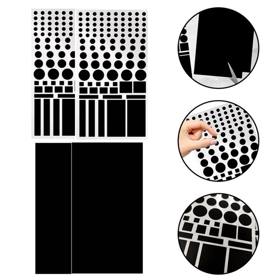TRIANU 4 Pack Light Dimming Stickers, LED Light Blocking Stickers, Light Dimming Sheets for Routers, TV, Electronics