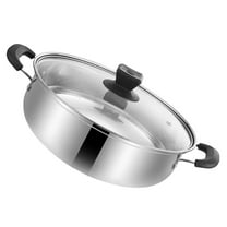 LULULION Stainless Steel Cooking Stockpot Large Hotpot Gatherings 1Pack