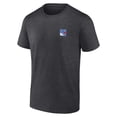 thumbnail image 2 of Men's Fanatics Heather Charcoal New York Rangers Backbone T-Shirt, 2 of 3