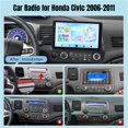 thumbnail image 2 of Radio de coche Leadfan para Honda Civic 2006-2011 con Wireless Carplay, 2 of 8