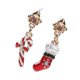 thumbnail image 5 of Christmas Style Dangling Pendants Earrings Creative Design Suitable For Women Assorted Color Stocking Shape 1 Pair, 5 of 5