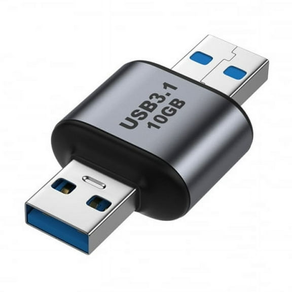 JSER USB 3.0/3.1 Type A Male to USB 3.0/3.1 A Male Data Adapter 10Gbps Extension for Laptop Desktop
