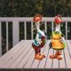 thumbnail image 5 of 1 juego de estatuas para decoración de jardín, pareja de patos y pollitos, adorno animal para exteriores. B, 5 of 6