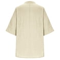 thumbnail image 4 of Womens Tops Comfort Solid Stand Collar Button Down Shirt Spring Summer Shirts for Women Yellow M, 4 of 9