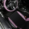 thumbnail image 5 of Blingbling Universal Fit Diamond Car Seat Covers, Colorful Rhinstone Front + Rear with 4 Pillow All Set Seat Covers (Pink), 5 of 9