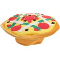 thumbnail image 1 of KAKOWELY Sombrero de tela con forma de pizza divertido para fiestas, tocado, accesorio para disfraz, accesorio fotográfico para festivales festivos., 1 of 5