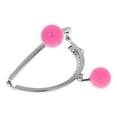 thumbnail image 1 of GUOOL 8.5cm Metal Frame Clasp For Purse Handle Bag Candy Bead Head Pink, 1 of 7