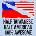 thumbnail image 2 of CafePress - Half Taiwanese Half American Awesome Body Suit - Baby Light Bodysuit, Size Newborn - 24 Months, 2 of 4