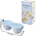 thumbnail image 3 of Egg Poacher Microwave, 2 Egg Capacity Microwave Egg Cooker, Poached Egg Maker Dishwasher Safe Designed for Quick Poached Egg Preparation (Blue), 3 of 6