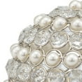 thumbnail image 4 of Set Of Two 5" Silver And Clear Faux Crystal Decorative Orb Sculptures, 4 of 4