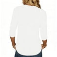 thumbnail image 3 of Trgacdwlo 1776-2026 250th Anniversary Women's Shirt 3/4 Sleeve 4th of July Womens Tops Stars Stripes Color Block Women Tops, 3 of 3