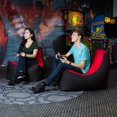 thumbnail image 3 of Jaxx Pixel Gamer Chair - Game Room / Home Theater Bean Bag Chair, Red, 3 of 7