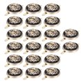 thumbnail image 2 of 20 piezas de cuero Zhivalor Twist Lock DIY bolsos caso aleación hebilla oro borde negro Clip 20MM, 2 of 8