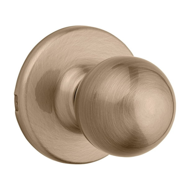 Kwikset Polo Antique Brass Steel Passage Door Knob 3 Right or Left