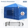 thumbnail image 3 of Aoodor Pop Up Canopy Tent with Removable Mesh Window Sidewalls, Portable Instant Shade Canopy with Roller Bag, 3 of 10