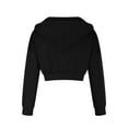 thumbnail image 6 of tarylea Hoodies for Women Full Zipper Sweatshirt Solid Color Long Sleeve Crop Tops Trendy Loose Athletic Tops Fall Casual Tops, 6 of 7