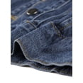 thumbnail image 7 of Allegra K Women's Casual Button Down Basic Washed Denim Jacket, 7 of 7